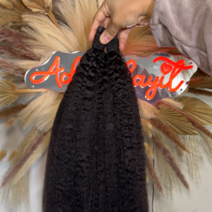 Kinky human hair bulk